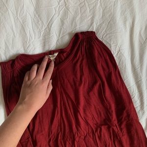 madewell • burgundy sleeveless tank